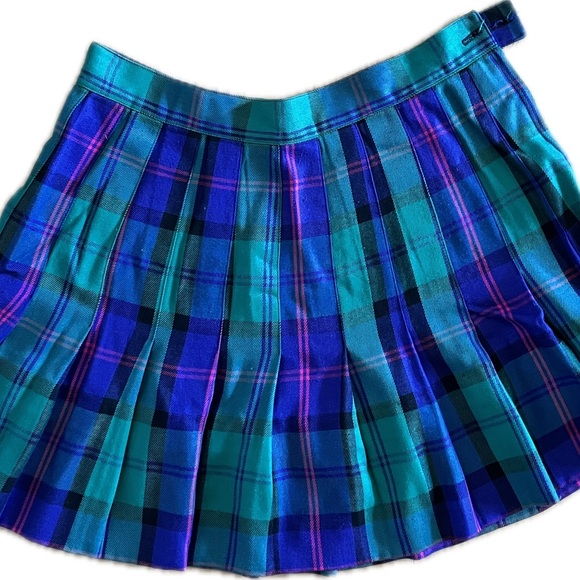 Rafaella Dresses & Skirts - Rafaella Blue and Green Plaid Mini Skirt